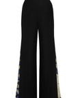 Wide-Leg Satin Pants