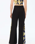 Wide-Leg Satin Pants
