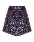 Multicolor Sequined Skirt