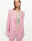 Feathered Blazer Jacket