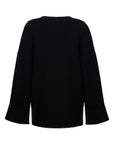 Crystal Stone Detailed Knit Sweater