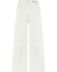 Ivory High Waisted Wide Leg Jeans