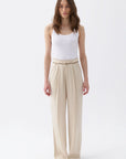Pleated Ivory Palazzo Pants