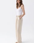 Pleated Ivory Palazzo Pants