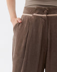 Pleated Palazzo Pants