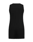 Mother of Pearl Beaded Black Knit Top