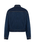 Blue Seashell Designed Jean Jacket