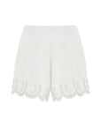 White Stone Detailed Shorts