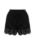 White Stone Detailed Shorts