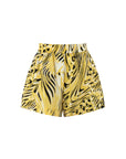 Multi-Colored High Waist Printed Shorts