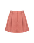 High Waist Pink Bermuda Shorts