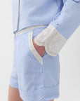 High Waisted Striped Mini Multicolor Shorts