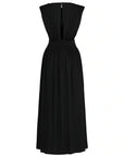 Seashell Acssesorized Black Cut-Out Dress