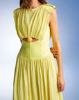 Seashell Acssesorized Black Cut-Out Dress