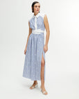 Belted Multicolor Shirt Dress