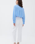 Ivory High Waisted Wide Leg Jeans