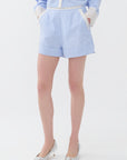 High Waisted Striped Mini Multicolor Shorts