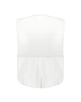 Zippered White Vest