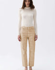 Beige Mom Fit Jeans