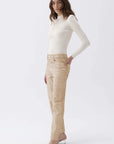 Beige Mom Fit Jeans