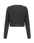 Stone Embellished Crop Sweater