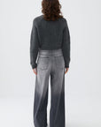 Stone Embellished Crop Sweater