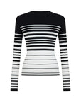 Multicolor Striped Crocheted Knitted Sweater