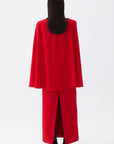 Cape Sleeve Maxi Dress