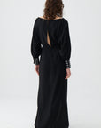 Knot Front Long Dress