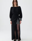 Knot Front Long Dress