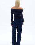 Off Shoulder Blouse with Ruffle Detail