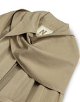 Beige Shawl-Designed Trench Coat