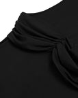 Black Twist Detailed Bodysuit