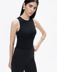 Black Twist Detailed Bodysuit