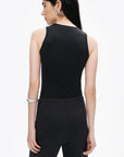 Black Twist Detailed Bodysuit