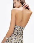 Multicolor Printed Mini Dress