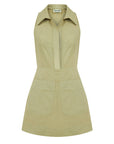 Olive Mini Dress with Pockets