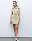 Olive Mini Dress with Pockets