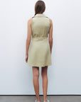 Olive Mini Dress with Pockets