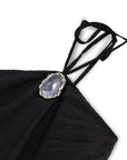 Black Halter Neck Maxi Dress