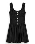 Black Corset Design Mini Dress