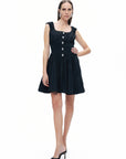 Black Corset Design Mini Dress
