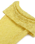 Yellow Off-The-Shoulder Lace Detailed Maxi Dress