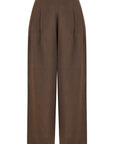 Coffee Pleated Pants
