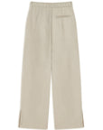 Beige Slit Detailed Pants