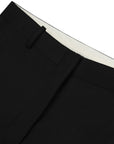 Black Double-Pleated Pants