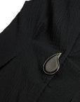 Black Accessory Detailed Blouse