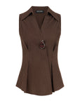 Coffee Accessory Detailed Blouse