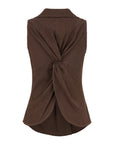 Coffee Accessory Detailed Blouse