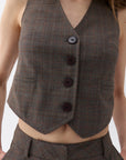 Multicolor Double-Breasted Vest